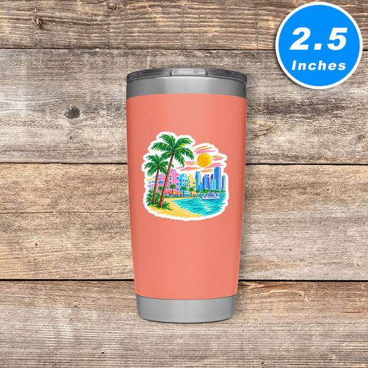 Miami Vinyl Stickers