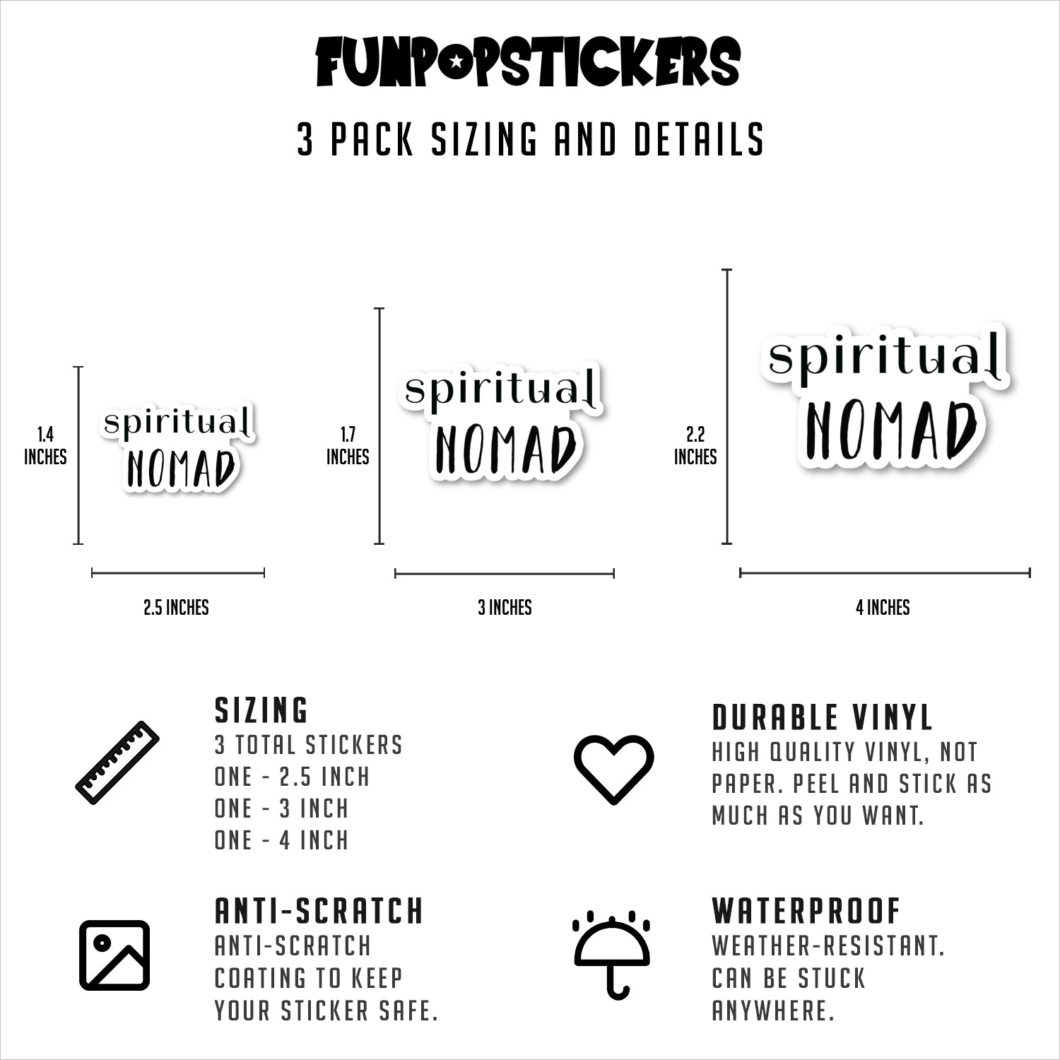 Spiritual Nomad Vinyl Stickers