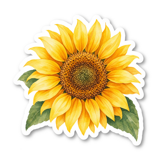 Sunflower Stickers Vinyl Sticker