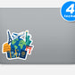 World Travel Stickers Vinyl Stickers