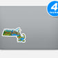 Massachusetts Vinyl Stickers