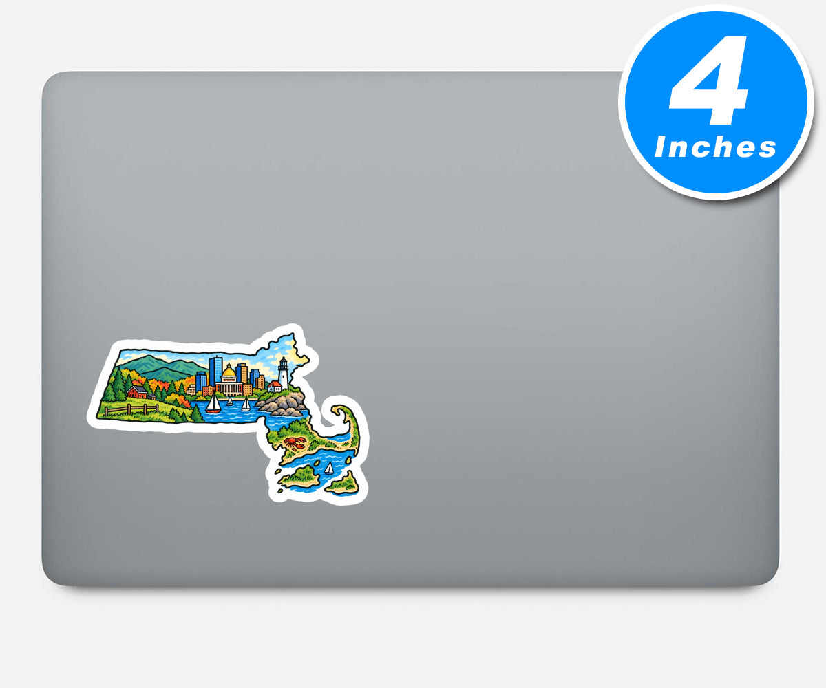 Massachusetts Vinyl Stickers