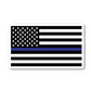 Police Flag Thin Blue Line Vinyl Sticker