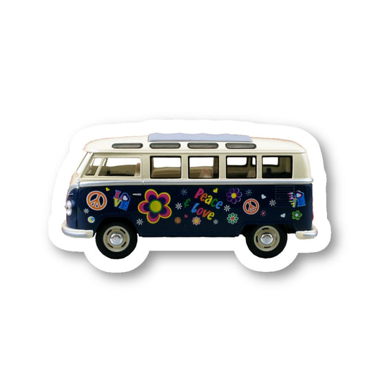 Peace Love Van Vinyl Sticker