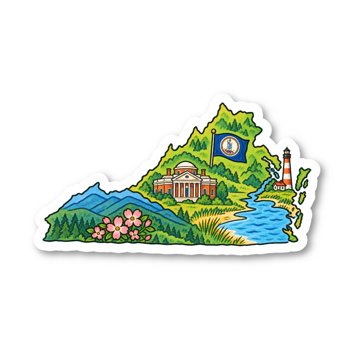 Virginia Vinyl Sticker