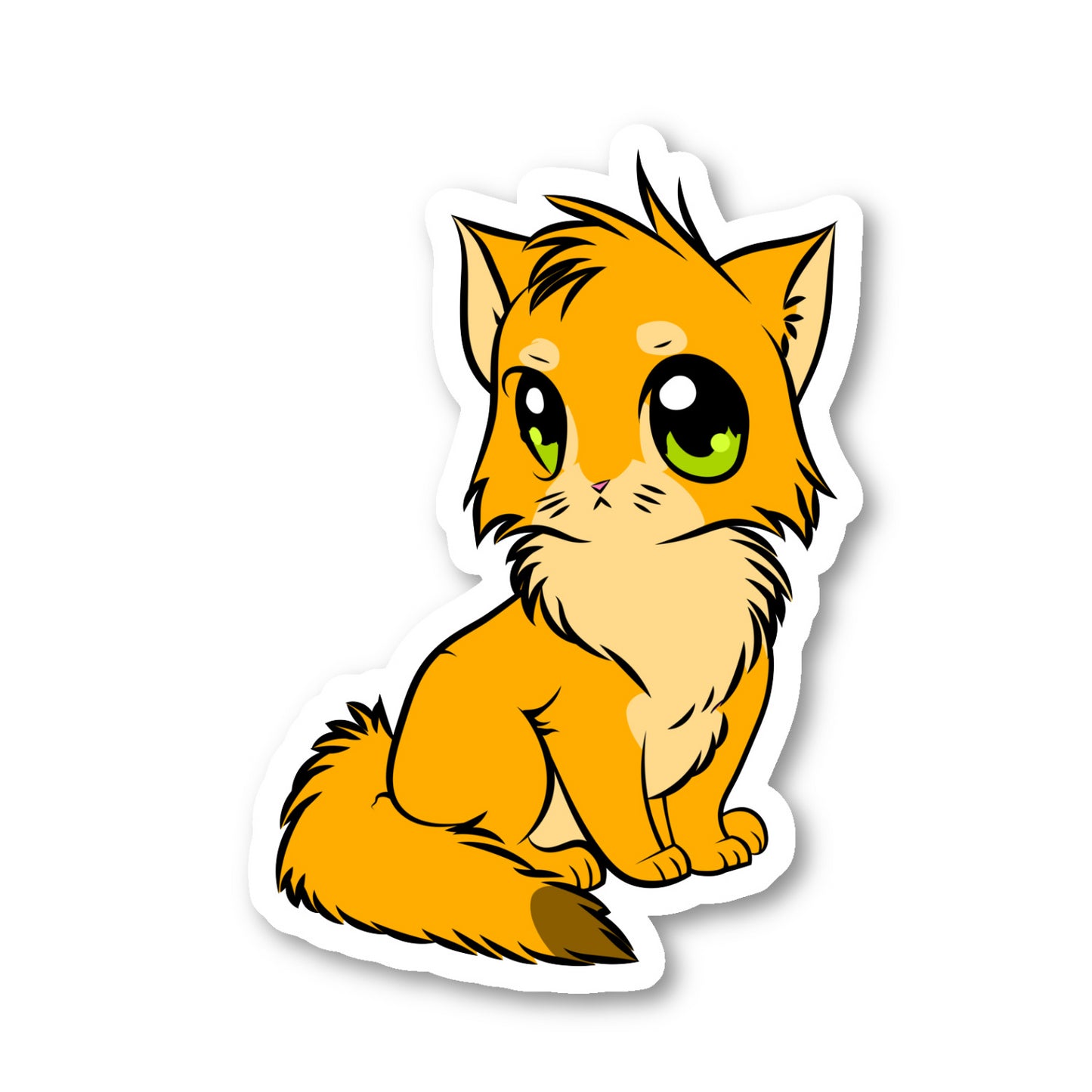 Anime Cat Anime Drawing Vinyl Sticker