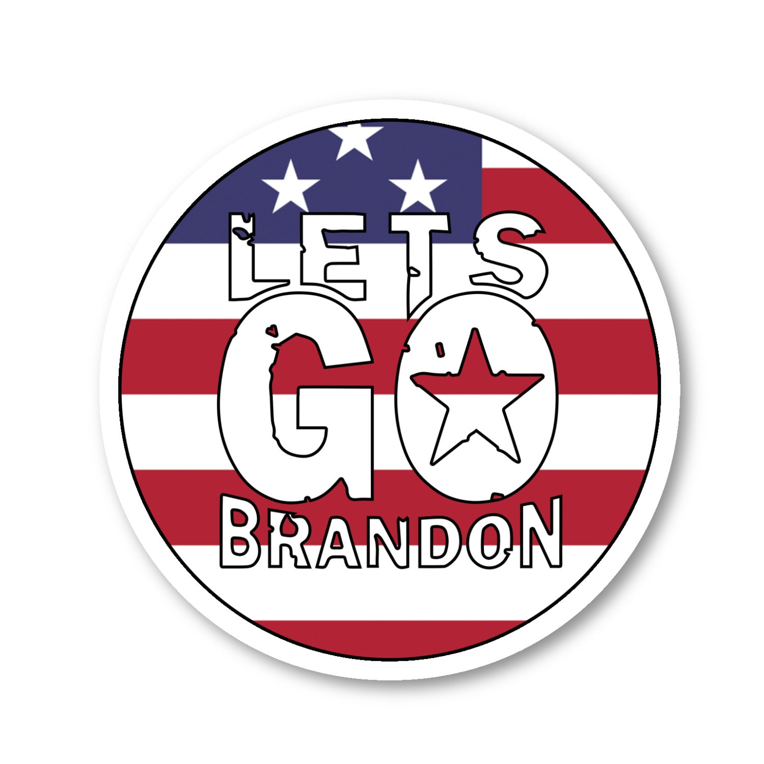Biden Lets Go Brandon Vinyl Sticker