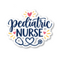 Pediatric Nurse Vinyl Sticker