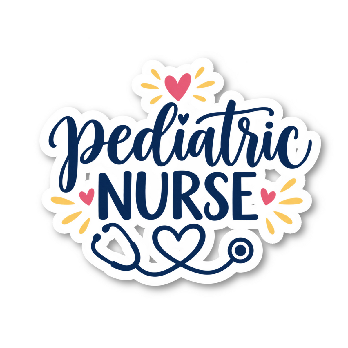 Pediatric Nurse Vinyl Sticker