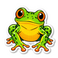 Frog Stickers Vinyl Sticker