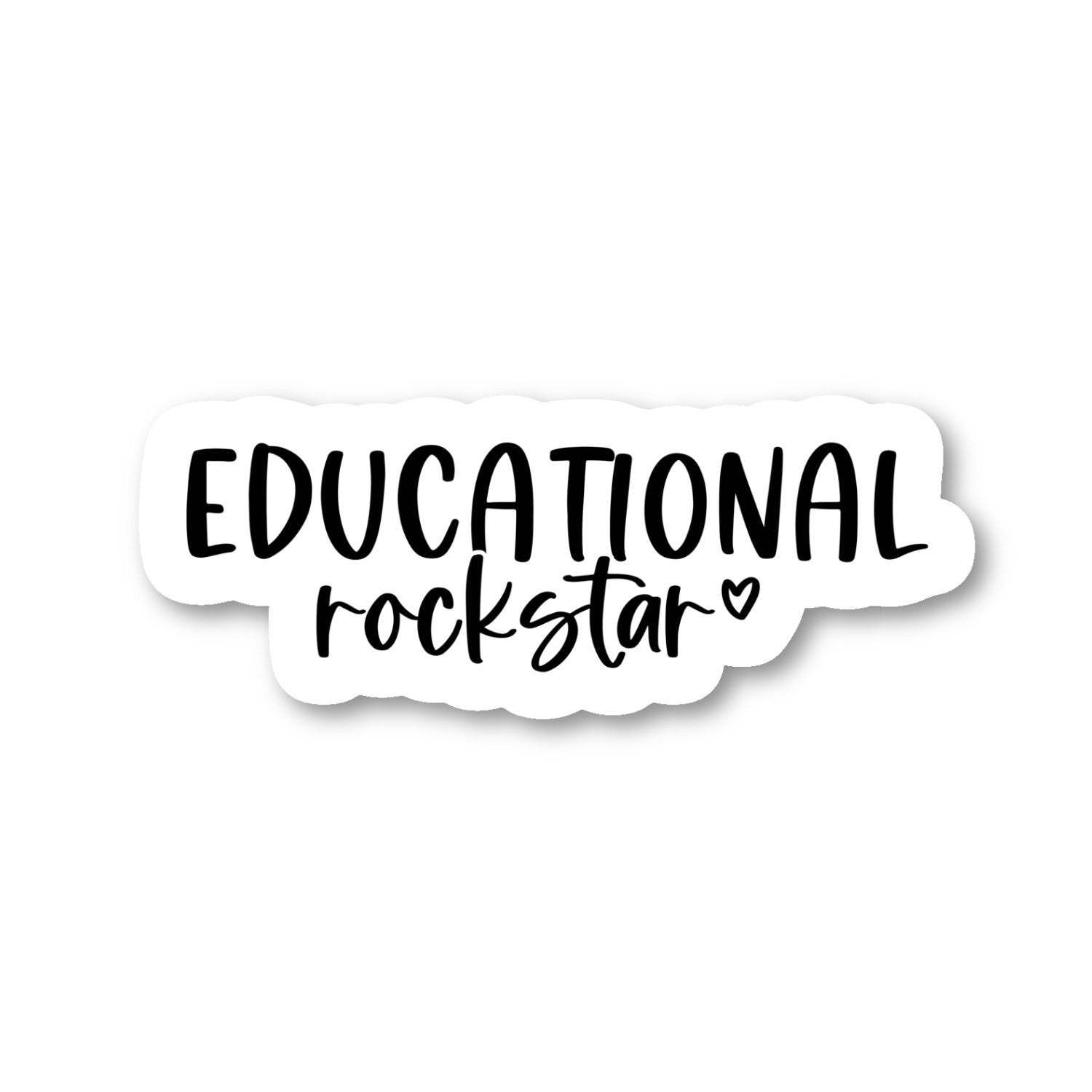 Teacher Educational Rockstar Vinyl Sticker