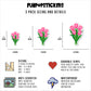 Pink Tulips Vinyl Stickers