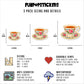 Vintage Floral Tea Cup Sticker Vinyl Stickers