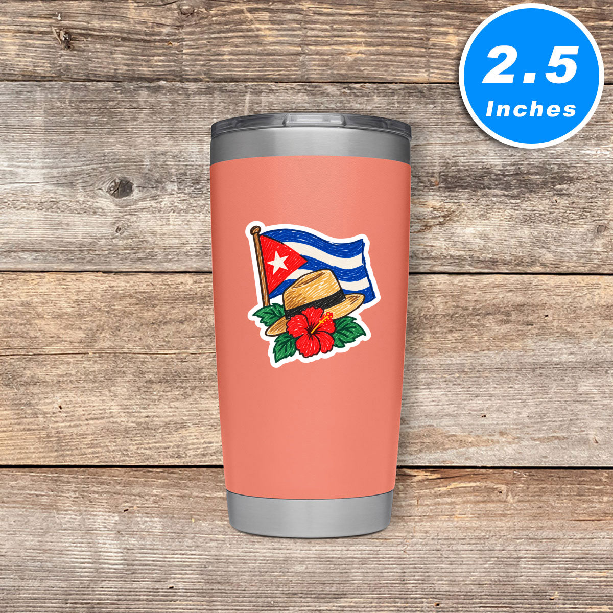 Cuban Pride Stickers Vinyl Stickers