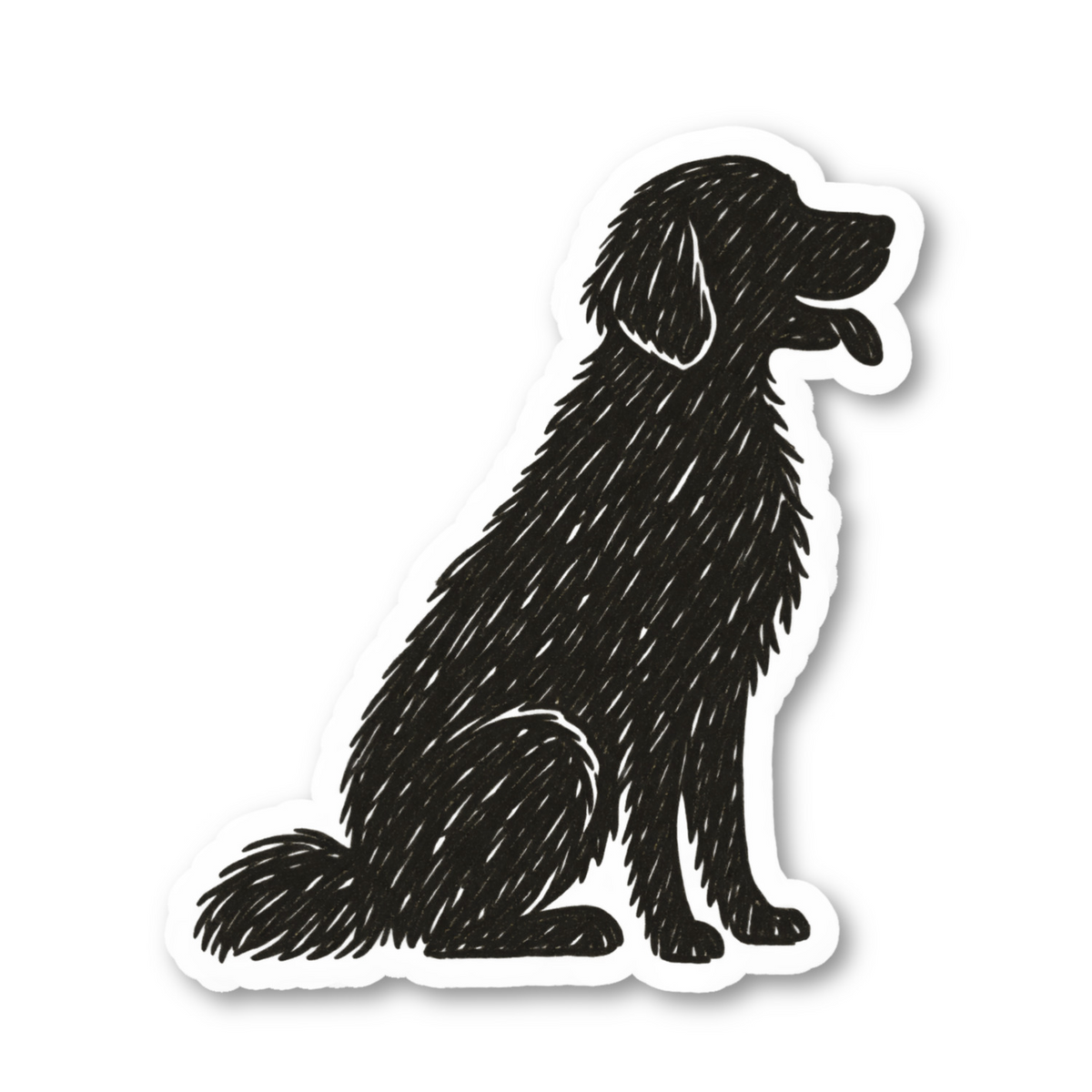 Dog Silhouette Vinyl Sticker