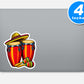 Latin Music Vinyl Stickers
