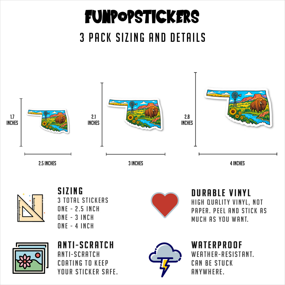 Oklahoma Vinyl Stickers