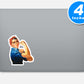 Rosie The Riveter Vinyl Stickers