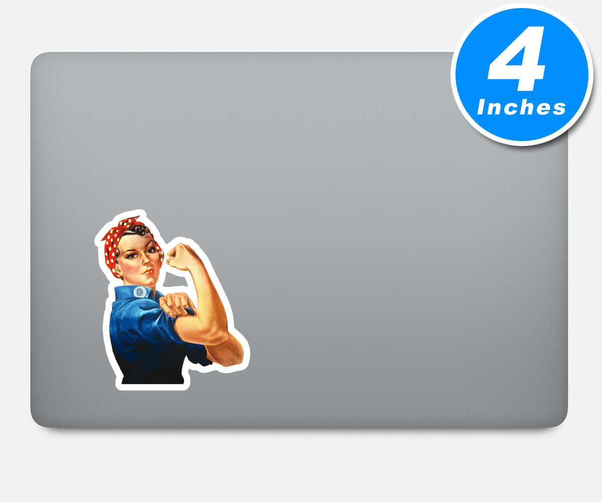 Rosie The Riveter Vinyl Stickers