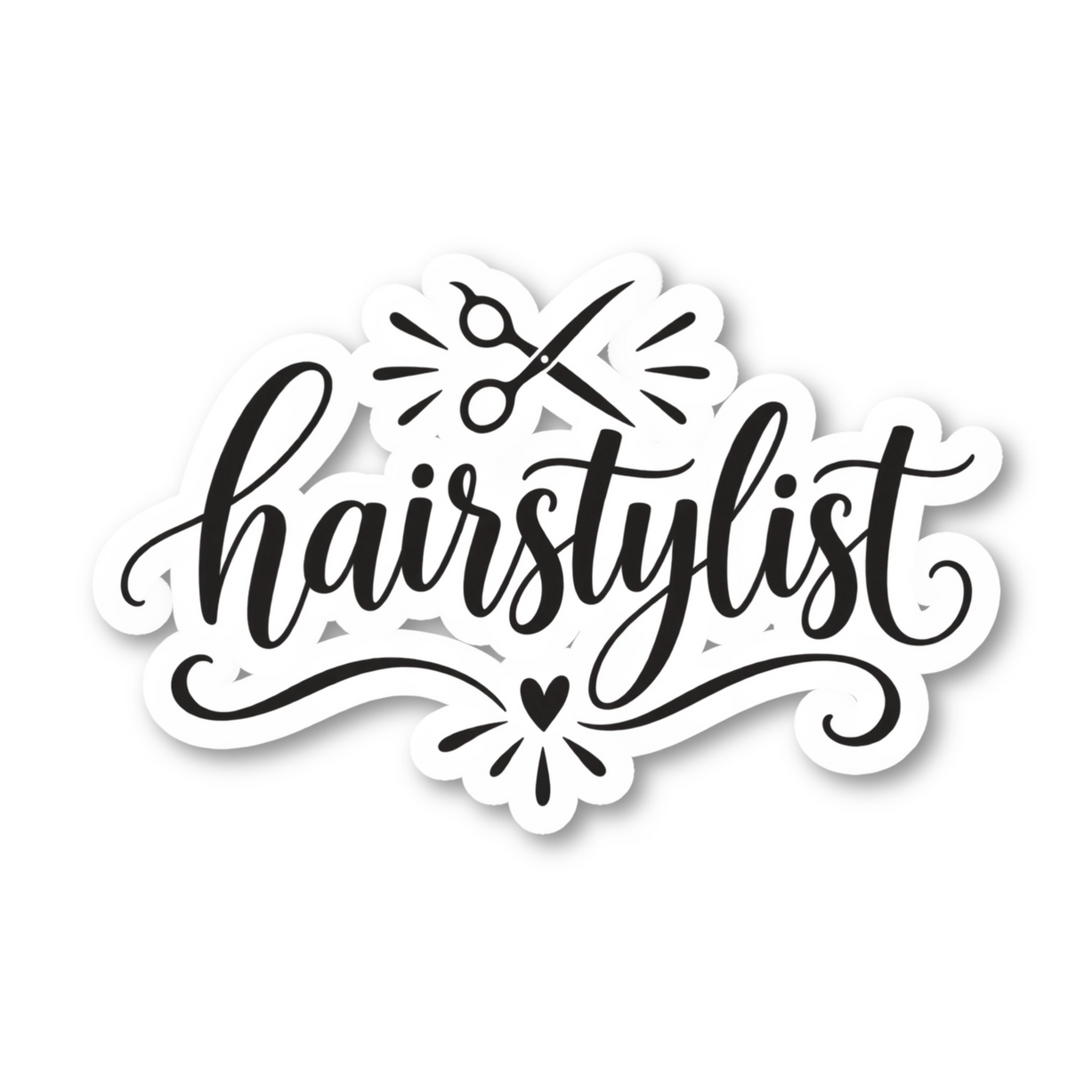 Hairstylist Vinyl Sticker