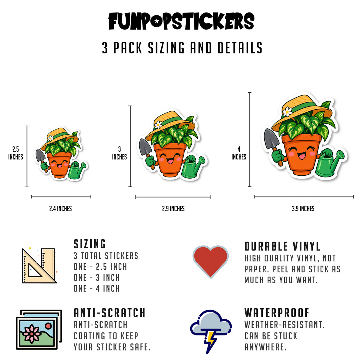 Funny Gardening Stickers For Plant Lovers Vinyl Stickers
