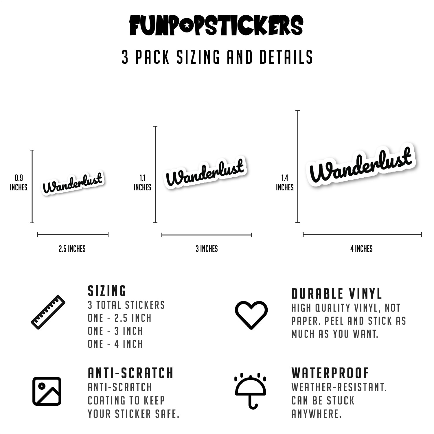 Wanderlust Vinyl Stickers