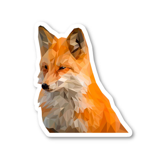 Fox Pixelated Vinyl Sticker