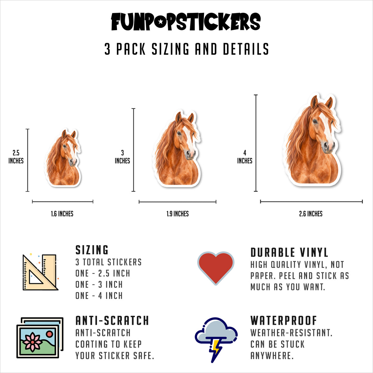 Horse Stickers Vinyl Stickers
