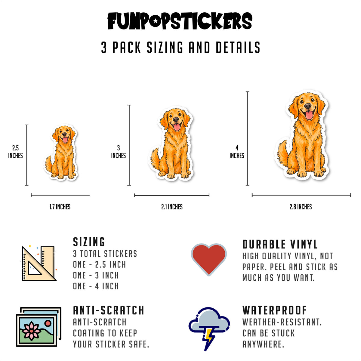 Dog Silhouette Vinyl Stickers