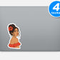 Tropical Latina Aesthetic Sticker Vinyl Stickers