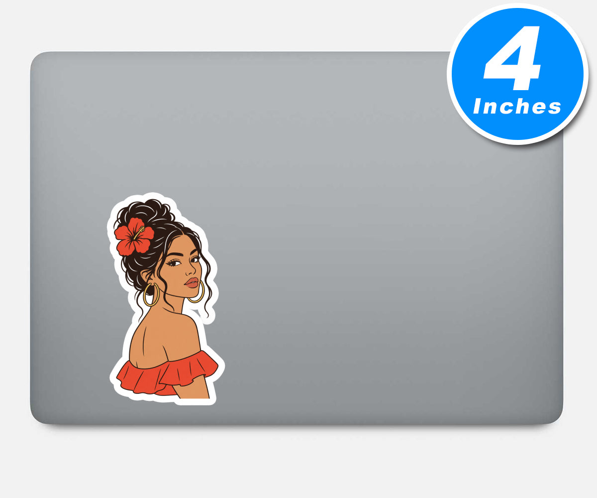 Tropical Latina Aesthetic Sticker Vinyl Stickers