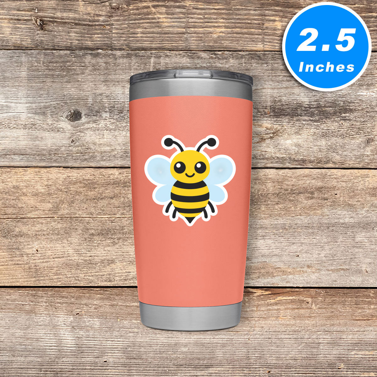 Bee Cartoon Vinyl Stickers