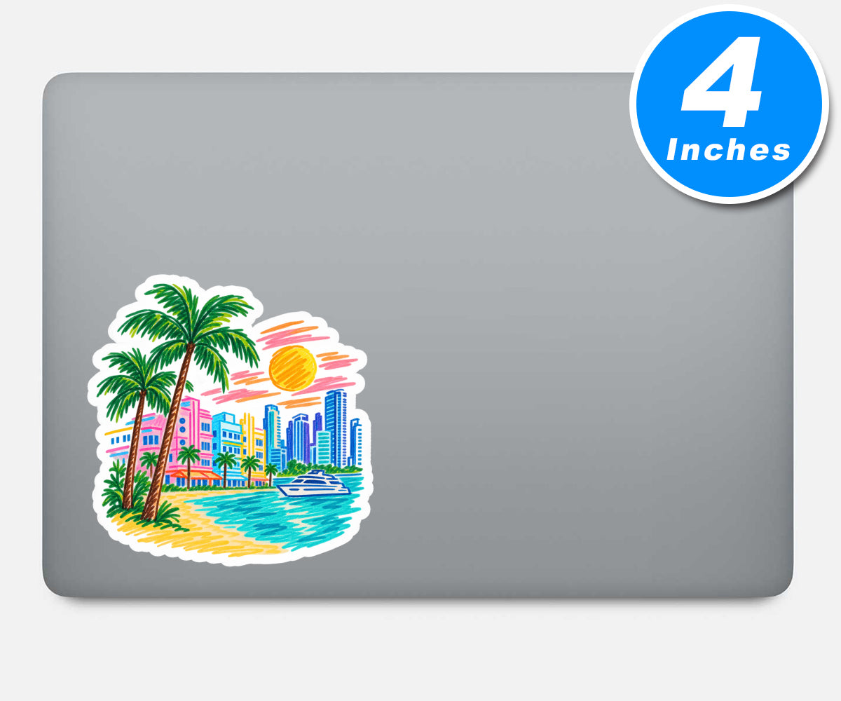 Miami Vinyl Stickers
