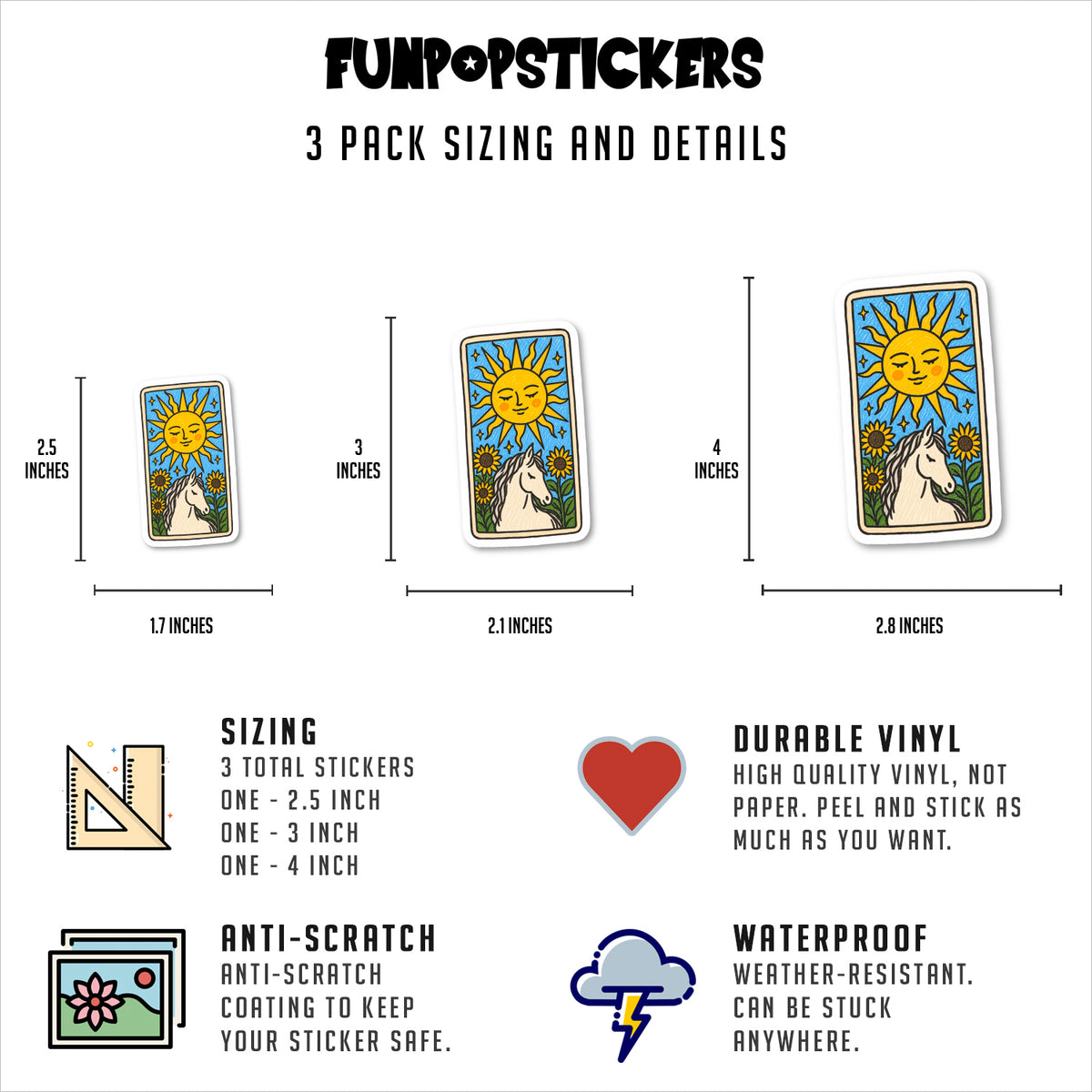 Tarot Stickers Vinyl Stickers