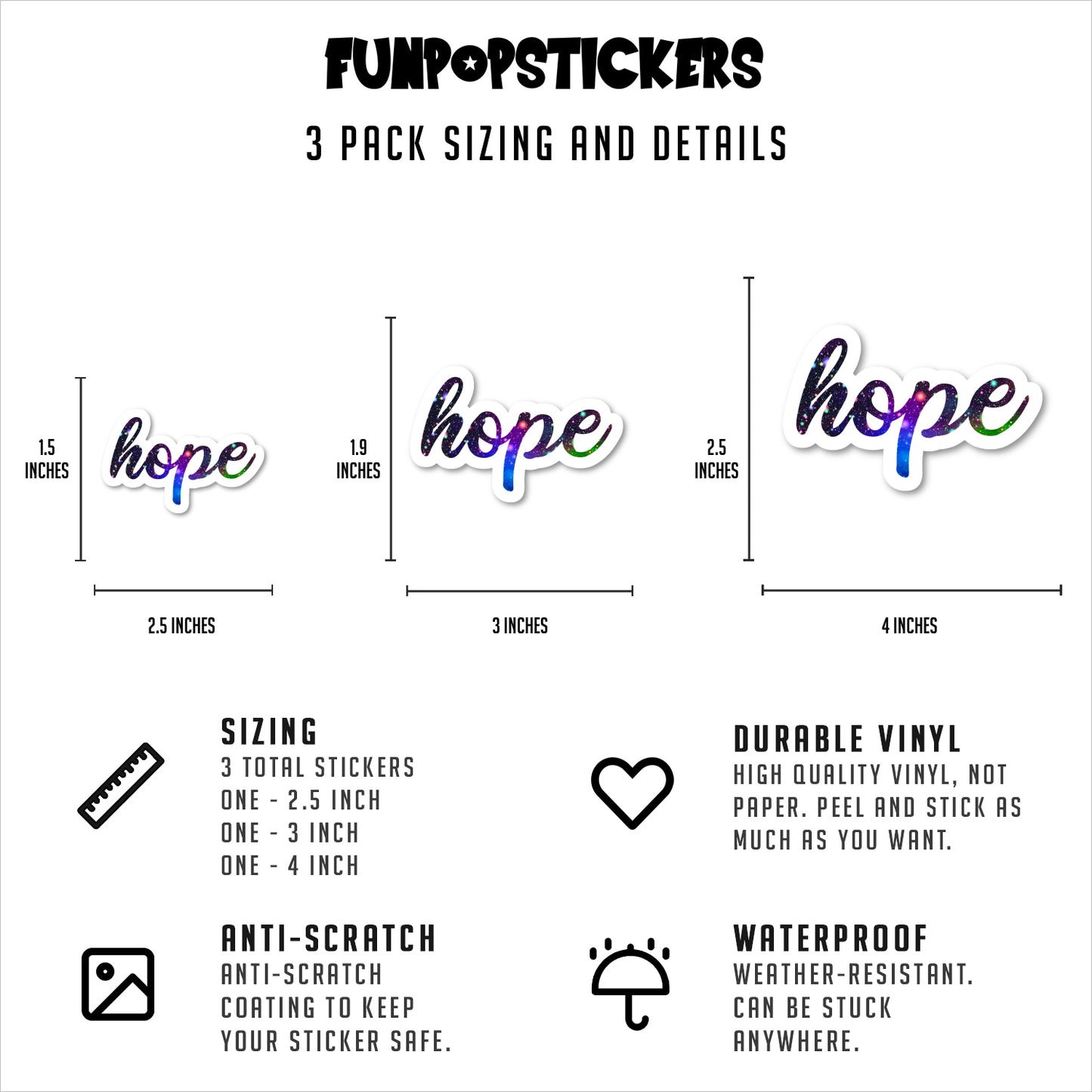 Hope Vinyl Stickers