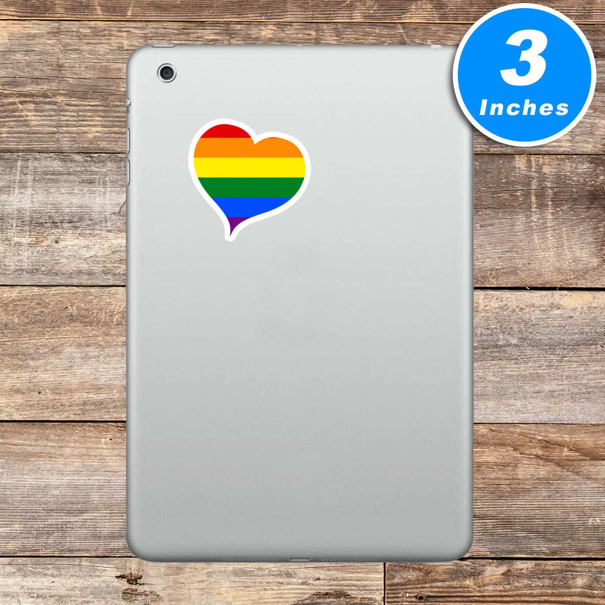 Gay Pride Heart Vinyl Stickers