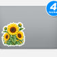 Watercolor Sunflower Garden Sticker Vinyl Stickers