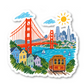 San Francisco Vinyl Sticker