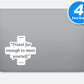 Travel Far Enough To Meet Yourself Vinyl Stickers