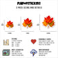 Fall Leaves Vinyl Stickers