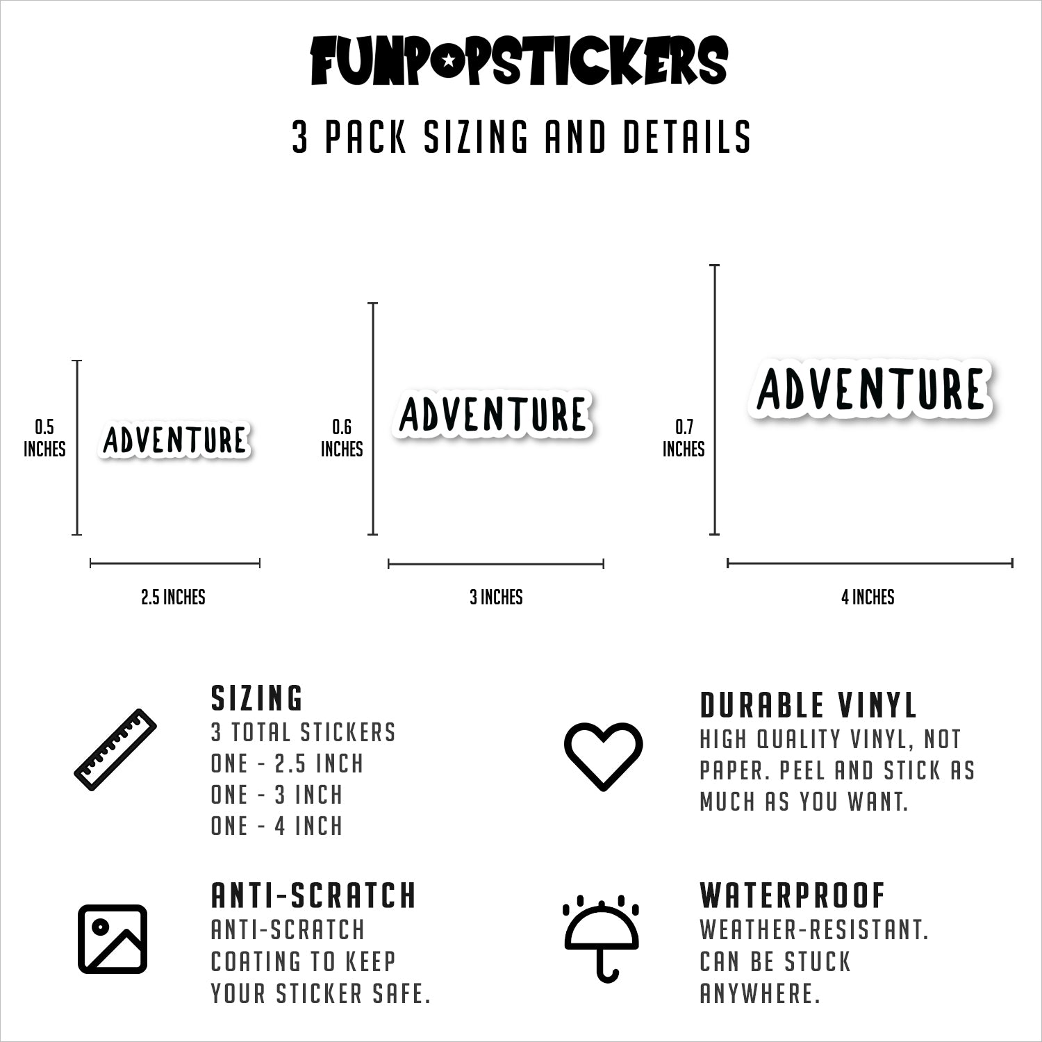 Adventure Vinyl Stickers