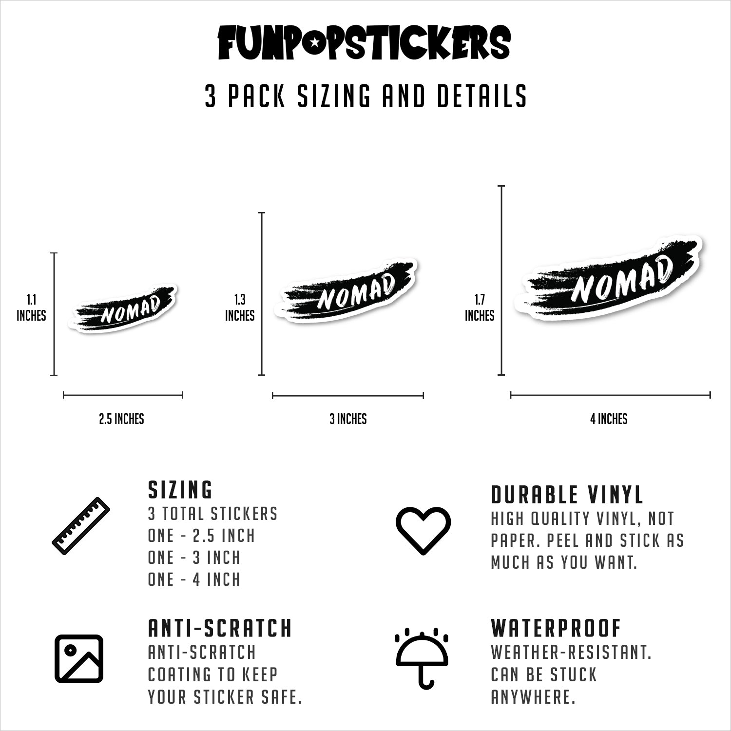 Nomad Vinyl Stickers