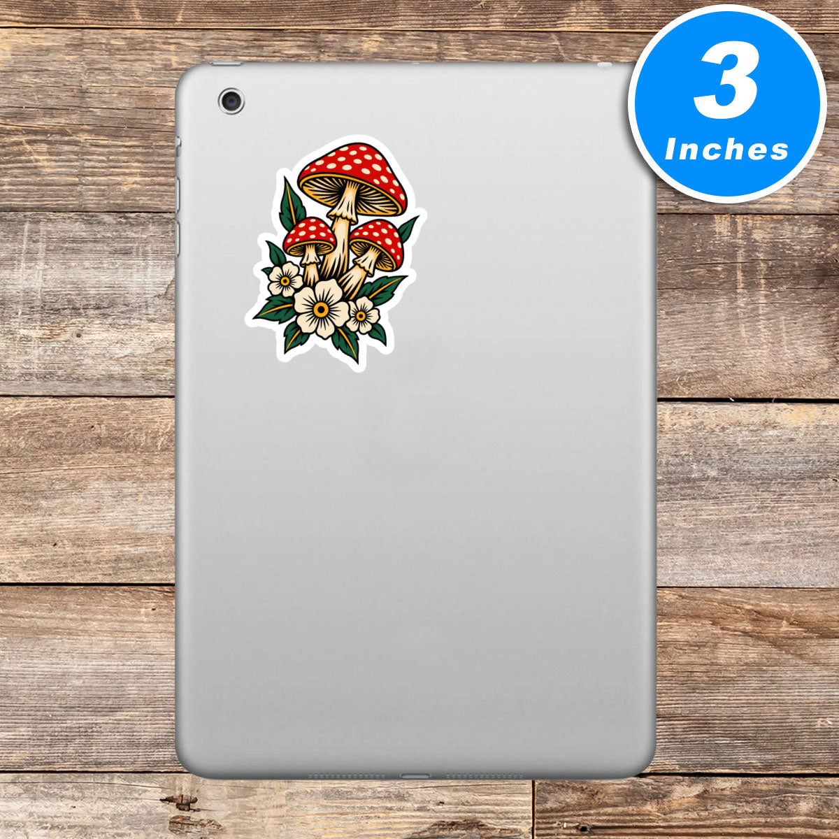 Mushrooms And Flowers Vinyl Stickers