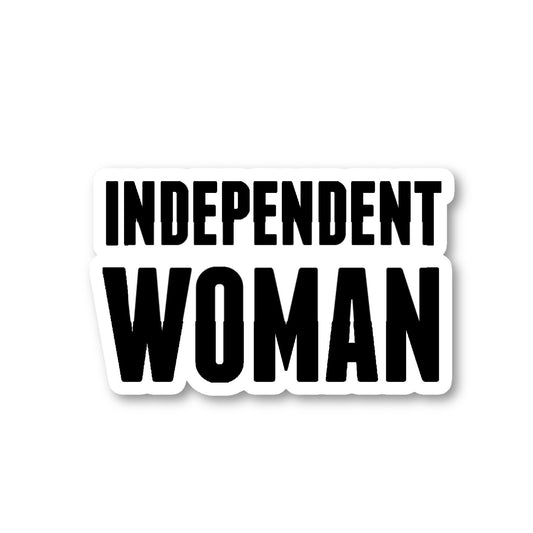 Independent Woman Vinyl Sticker