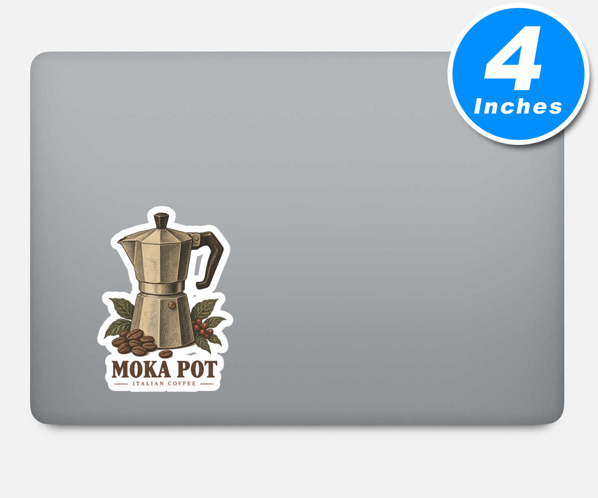 Moka Pot Vinyl Stickers