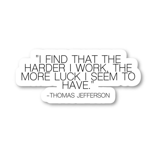 Thomas Jefferson Vinyl Sticker