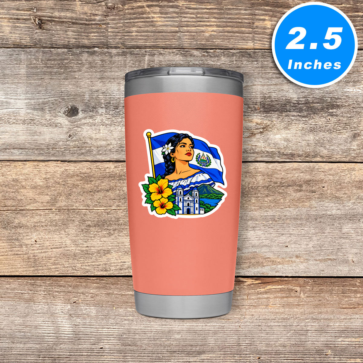 Salvadoran Pride Stickers Vinyl Stickers