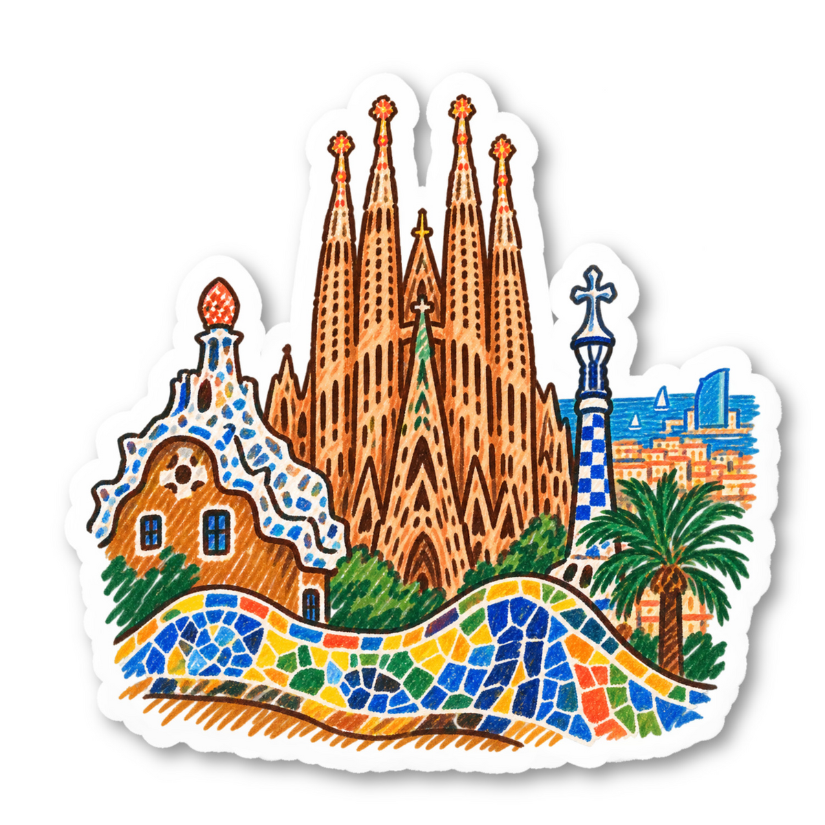 Barcelona Vinyl Sticker