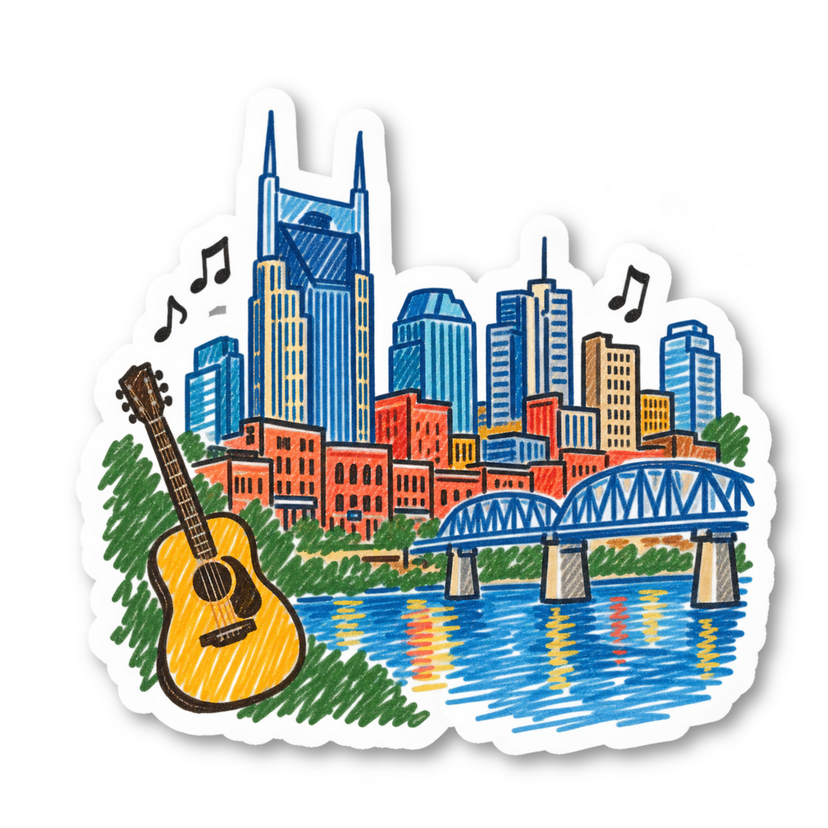 Nashville Vinyl Sticker