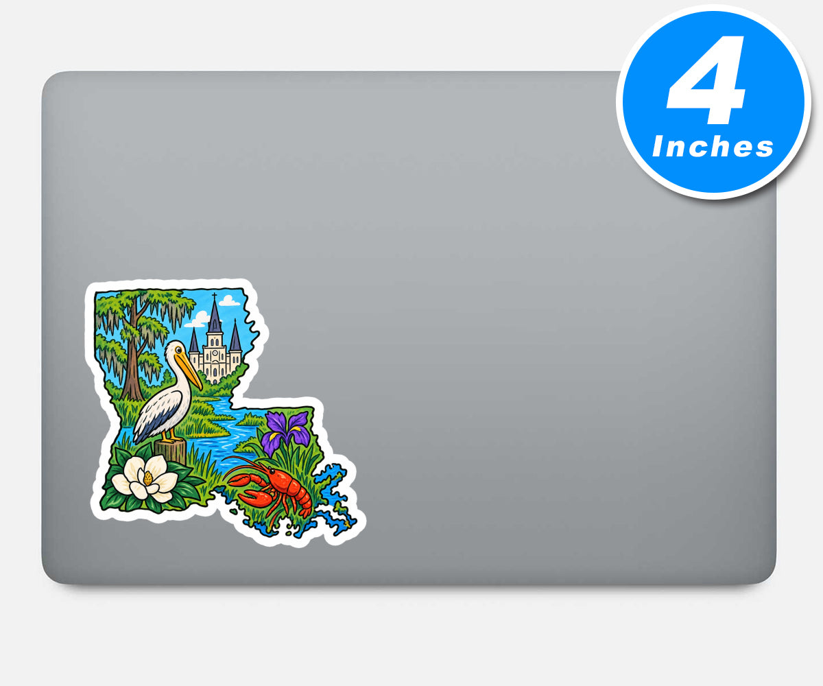 Louisiana Vinyl Stickers